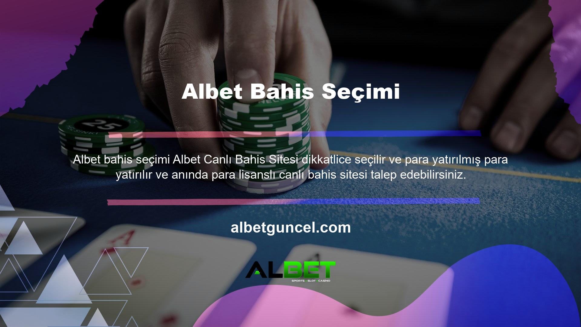 Albet sizden herhangi bir kişisel belge istemeyen güvenilir bir bahis sitesidir